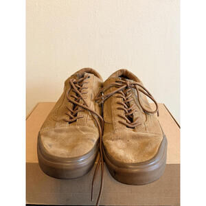 Vans Old Skool Mono Brown Suede Shoes (Size 10)